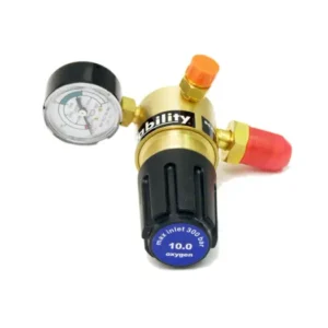 Two-Stage Two-Gauge Regulator, 10 Bar — Side Entry