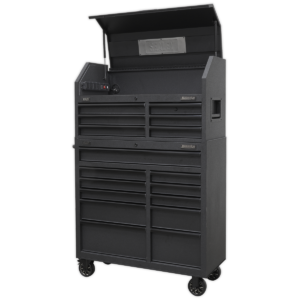 17 Drawer Tool Chest Combination Soft Close Drawers with Power Bar