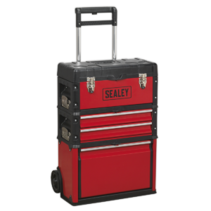 3 Compartment Mobile Steel/Composite Toolbox