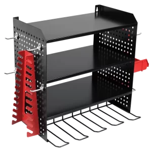 Power Tool Storage Rack with Shelves