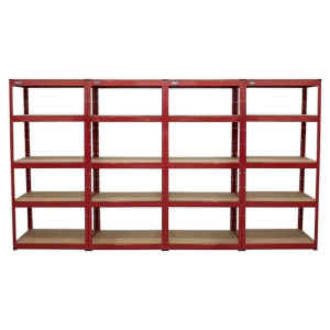 Racking Unit with 5 Shelves 150kg Capacity Per Level - Set of 4