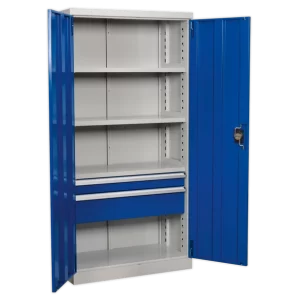 Premier Industrial™ Cabinet with 2 Drawers & 3 Shelves 1800mm