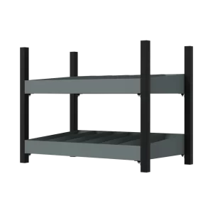 Modular Storage Mid Unit 2 Compartment Shelve 580mm
