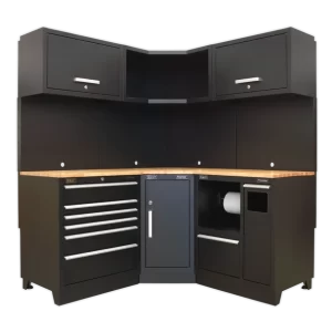 Premier™ Corner Storage System with Hardwood Worktop 1.71m