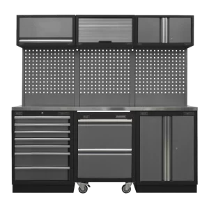 Superline PRO® Storage System with Stainless Steel Worktop 2.04m