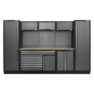 Superline PRO® Storage System with Pressed Wood Worktop 3.24m
