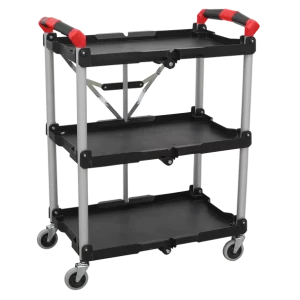 Folding Workshop Trolley 3-Level