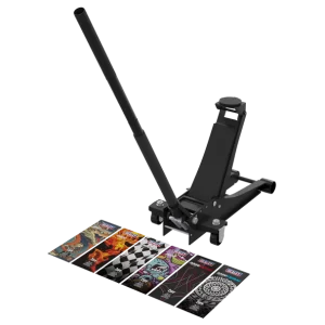 Low Profile Custom Design Trolley Jack with Rocket Lift 2 Tonne - Black