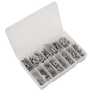 Stainless Steel Hex Socket Bolt, Washer & Nut Assortment 710pcs