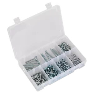 High Tensile Setscrew, Nut & Washer Assortment M5 444pc