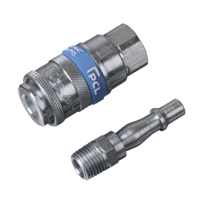 PCL Air Tool Coupling Kit 1/4"BSPT 2pc