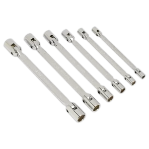 Premier Double Flexi-Head Socket Spanner Set 6pc