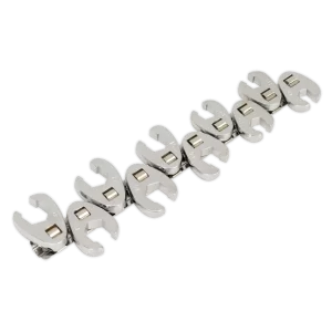 Siegen Flare Nut Crow's Foot Wrench Set 3/8"Sq Drive 10pc