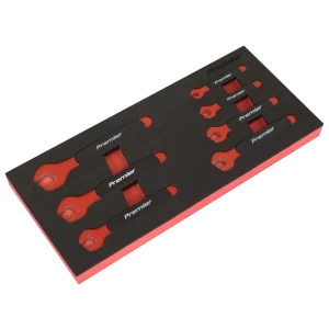 Premier Insulated Open-End Spanner Set with Tool Tray 7pc - VDE Approved