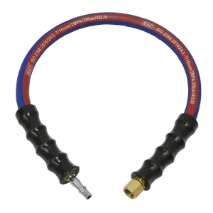 Air Leader Hose with Tailpiece & 1/4"BSP Union 600mm x 10mm