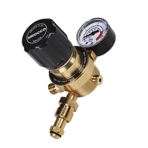 Sirocco Argon Regulator (1 Gauge - Plugged - Bottom Entry)