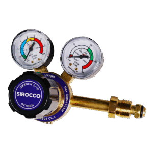 Sirocco Oxygen Regulator (2 Gauge - Side Entry)