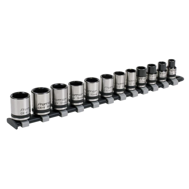Premier Black Lock-On™ Socket Set 3/8"Sq Drive 12pc