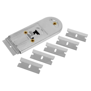 Retracting Razor Scraper with Blades