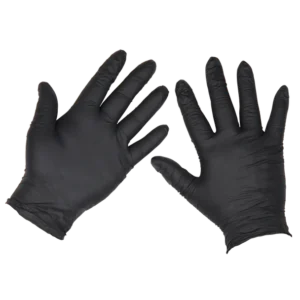 Extra-Thick Powder-Free Disposable Nitrile Gloves, Large - Pack of 100
